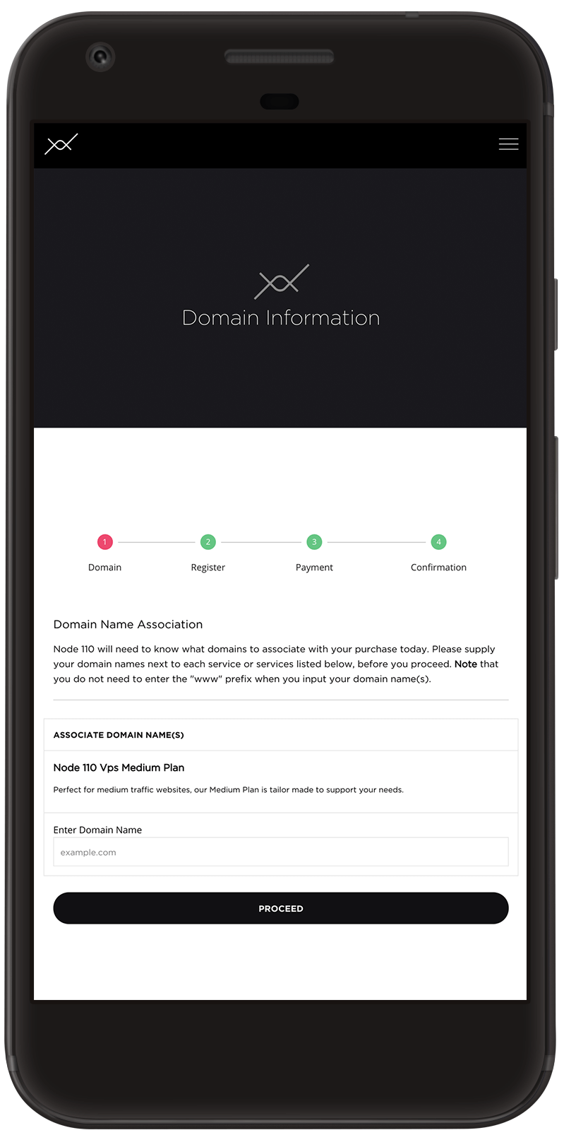Node 110 Responsive